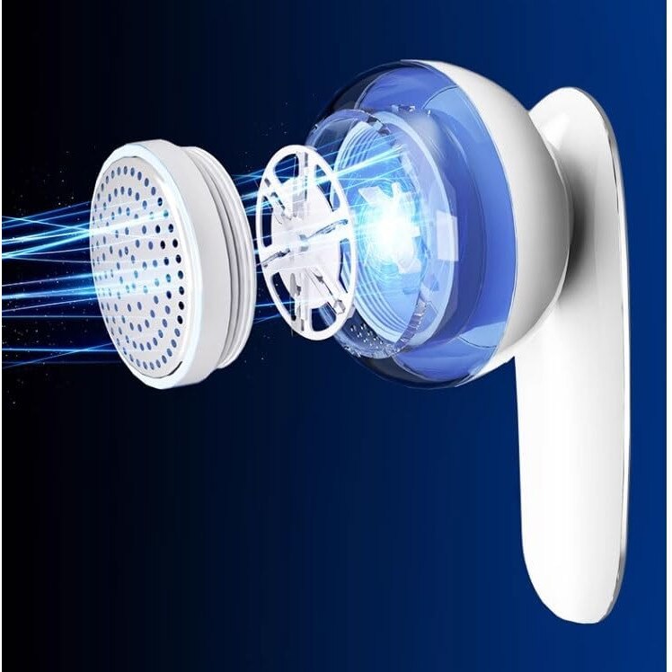 Aspirator scame pentru haine, autonomie sustinuta de acumulator reincarcabil
