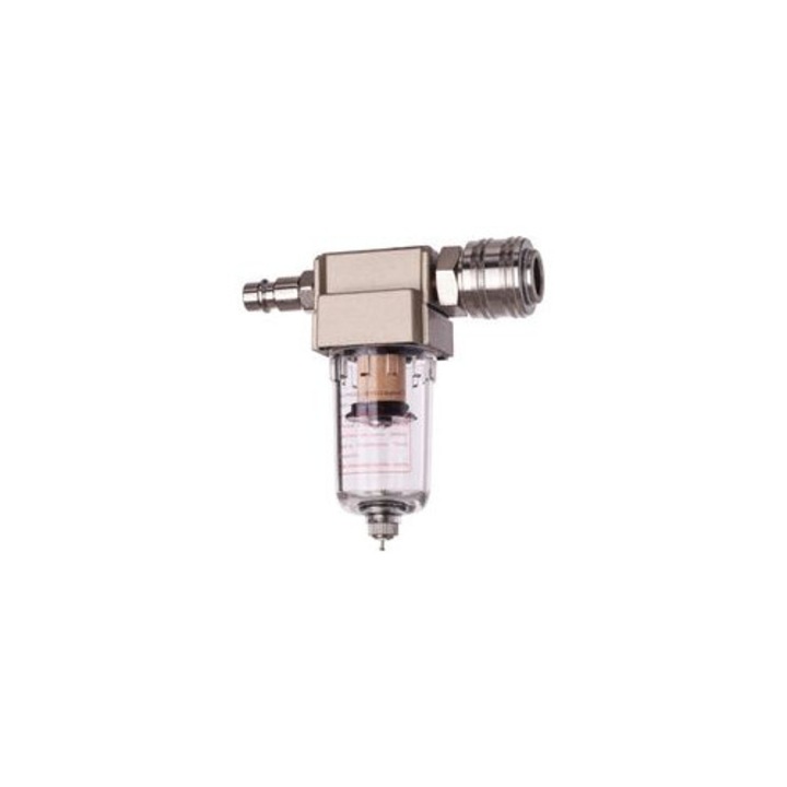 Filtru aer comprimat 1/4, separator apa si ulei, conectare rapida, 0.04 mm