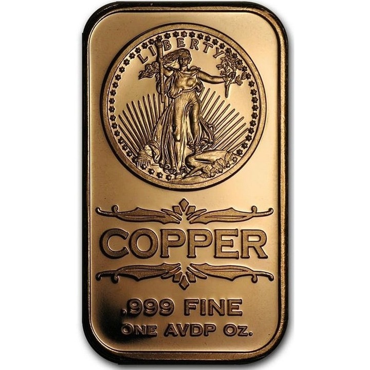 Lingou din Cupru - Saint Gaudenes SUA 1 oz