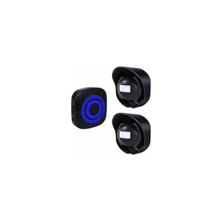 Sonerie de usa fara fir cu detector miscare PIR, exterior, alb, 7m120°