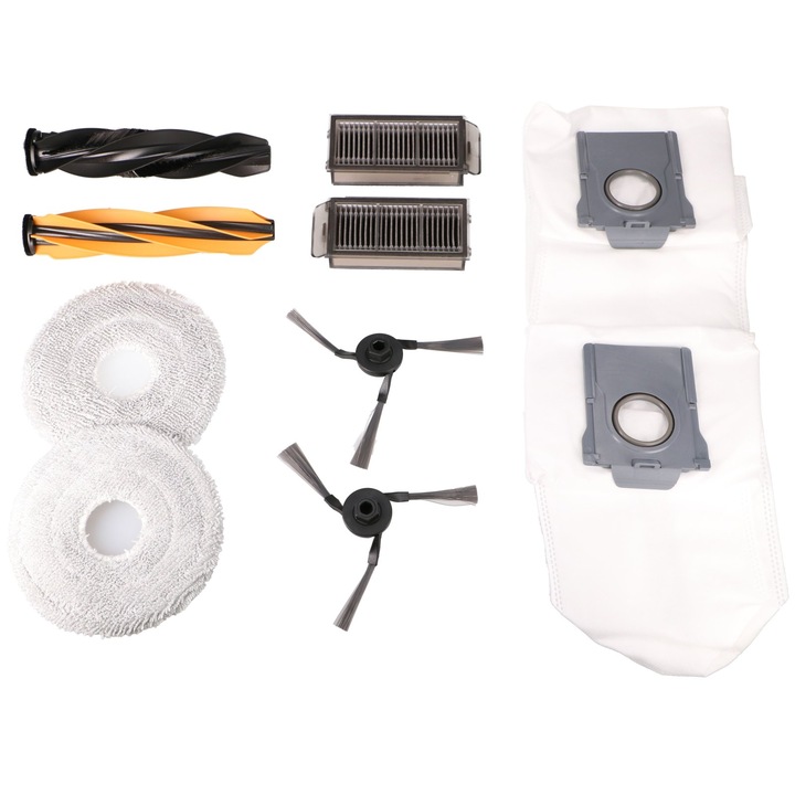 Kiegészítő készlet robotporszívóhoz, Extralink, kefék, görgők, szűrők, felmosók és porzsákok, kompatibilis a Dreame X50 Ultra Complete, L50 Pro Ultra, Mova V50 Ultra, X50 Master, X50s Pro Master és Matrix 10 Ultra modellekkel