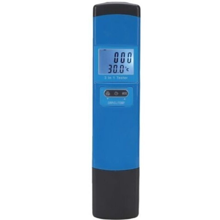 Tester 3 in 1 ORP Clor Rezidual Temperatura pentru Piscine si Spa portabil digital