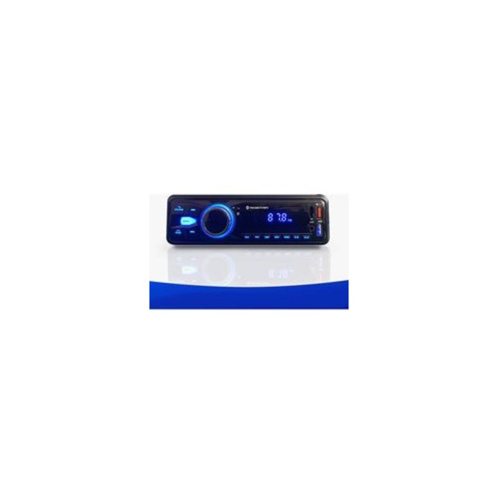 Autoradio Bluetooth 5.0 1 Din, FM, 12V, 2 USB, AUX, SD, TF, MP3, negru