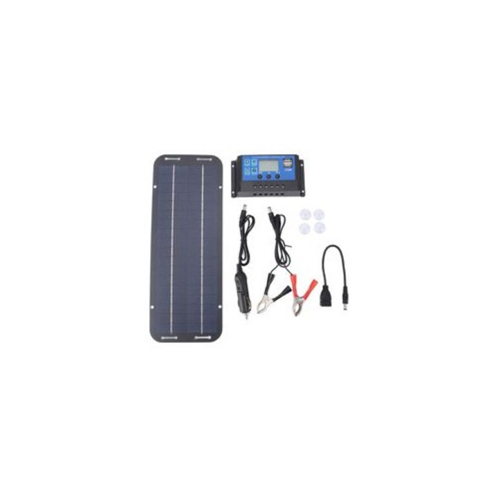 Incarcator panou solar flexibil 6W 18V portabil cu controler