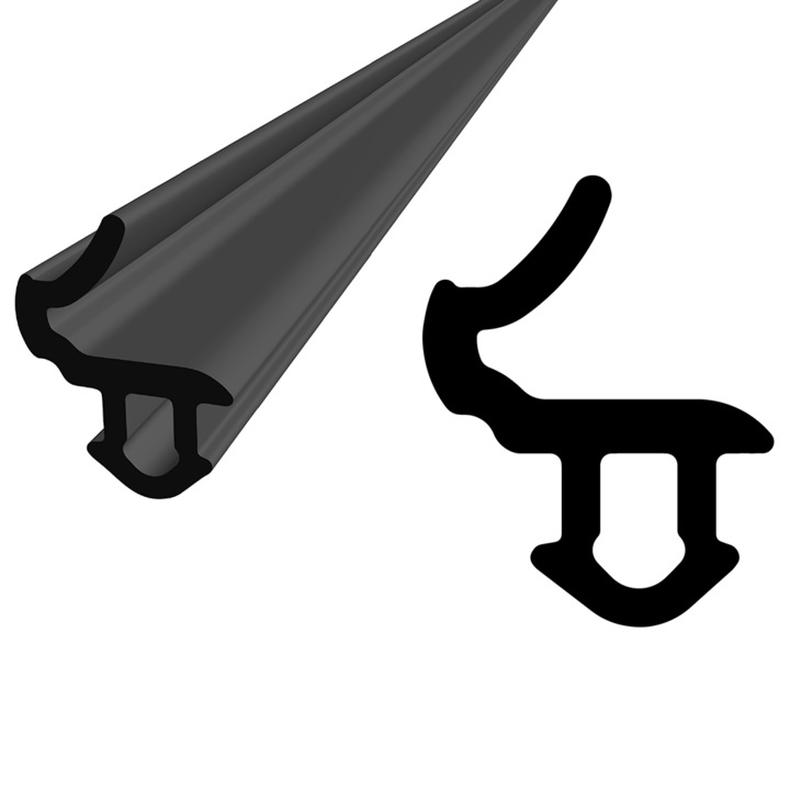 KYCT EPDM fekete ablaktömítő szalag 50m