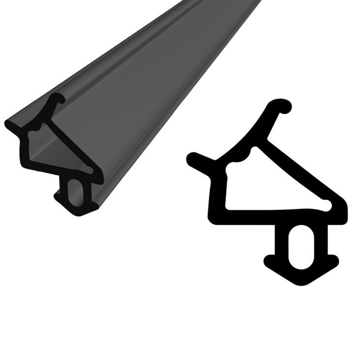 KYCT EPDM fekete ablaktömítő szalag 50m