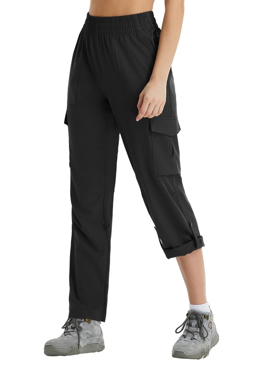 Pantaloni Drumetie baleaf Cargo Impermeabili Negru M INTL