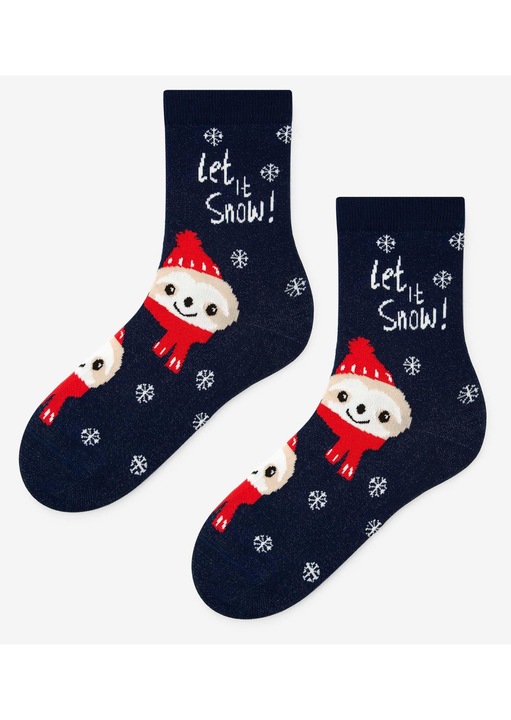 Дамски чорапи Marilyn Santa Sloth тъмносини 36x40
