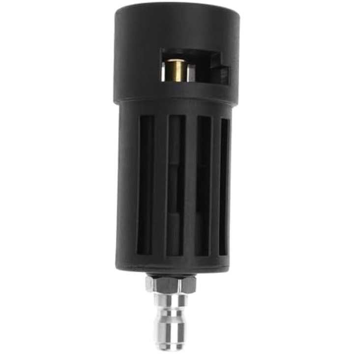 Adapter nagynyomású mosóhoz, 1/4 hüvelykes átalakító, rozsdamentes acél, fekete, univerzális