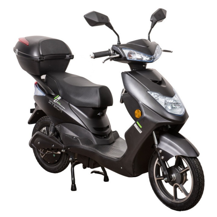 Ztech ZT-27 elektromos robogó, 48V, 900 W, 12Ah, 25km/h, ólomsavas, fekete