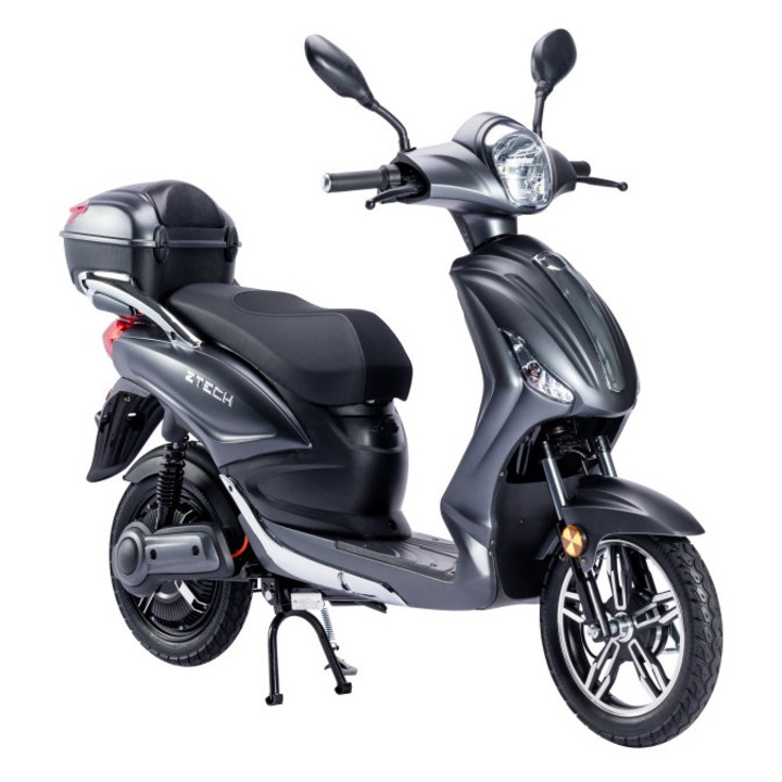 ZTech ZT-09 TC, elektromos robogó, 48V, 650 W, 20 Ah, ólomsavas, 25 km/h, ezüst