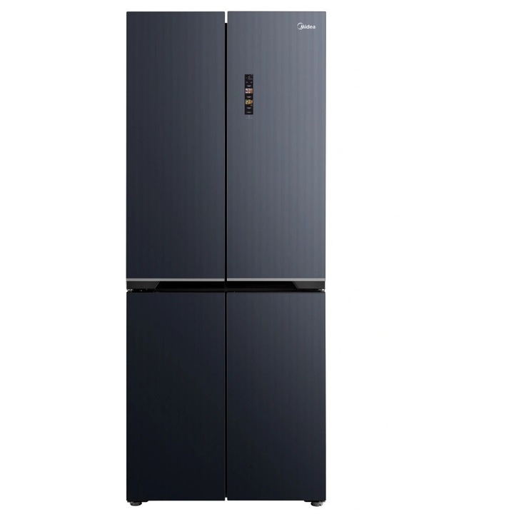 Midea MDRM587BIE70 inox, négyajtós, Hűtő:276L, Fagyasztó:150L, No frost hűtőszekrény