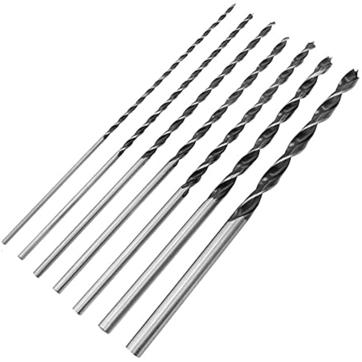 Set 7 burghie lemn carbon 4x5x6x7x8x10x12mm extra lung