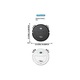 Robot aspirator 3 in 1, alb, compact, 30x10x8cm