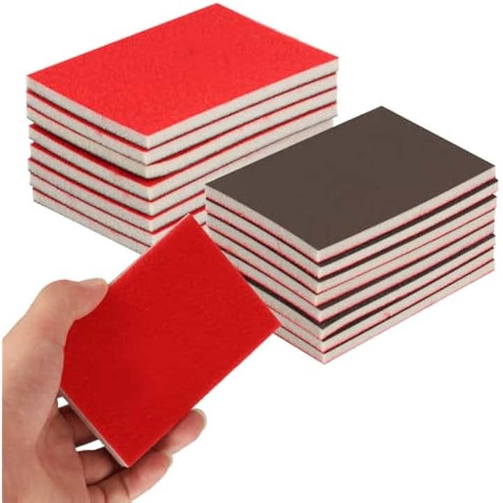 Set bureti slefuitori 24 buc, 180-3000 granulatie, umed si uscat, 7.5x10x0.5cm