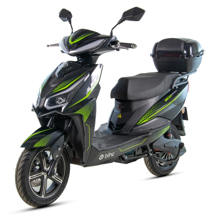 Scuter electric Blinc Alfa 2000w, 72V, culoare negru/lime