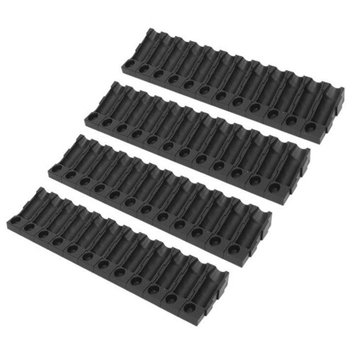 Set 48 tavite plastic pentru ace si cerneala tatuaj multifunctionale negre mici