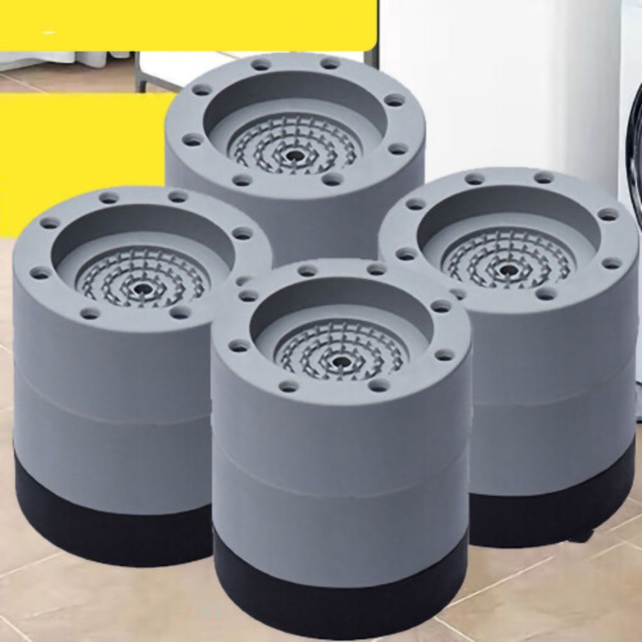 Suport picioare masina de spalat 6cm antiderapant amortizare socuri PVC