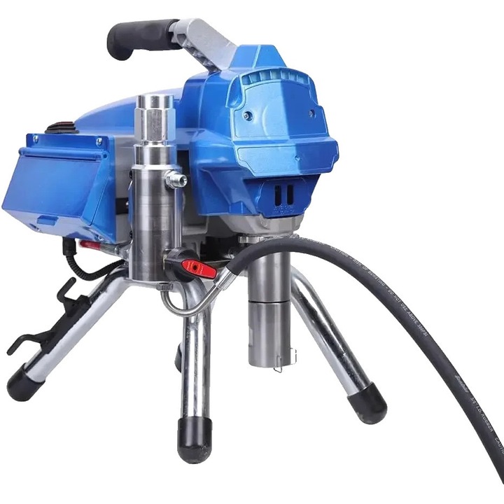 Pistol de vopsit airless, 1200W, 3000 PSI, albastru, 15m cablu