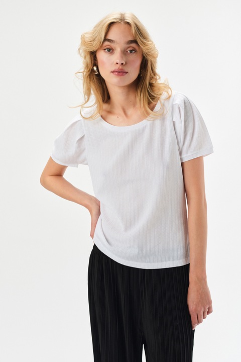 Top Secret, Tricou cu decolteu rotund, Alb