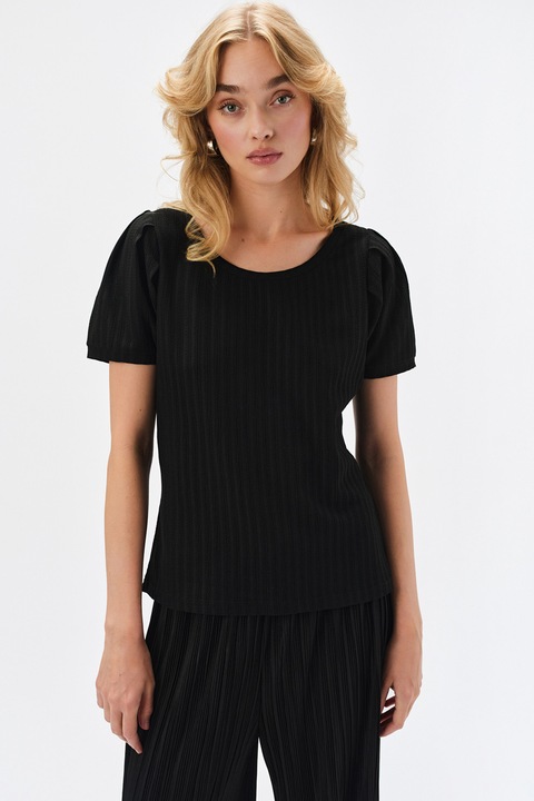 Top Secret, Tricou cu decolteu rotund, Negru