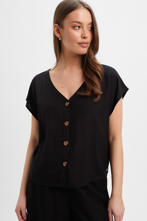 Top Secret, Bluza din amestec de in, Negru