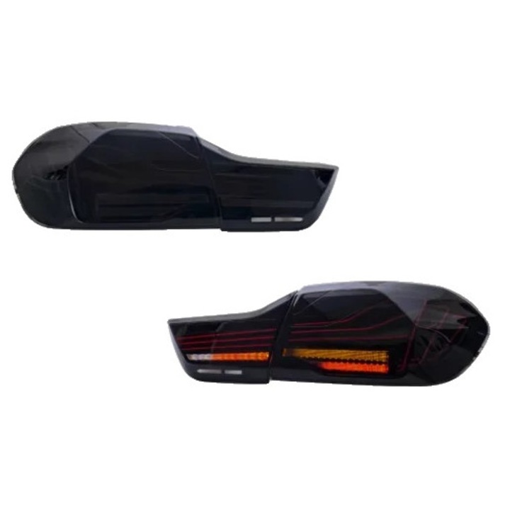 Lampa spate LED pentru BMW Seria 4, fumuriu, plastic durabil, 30x15cm