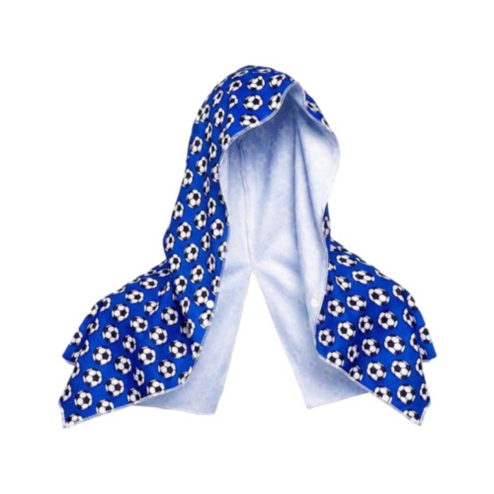 Prosop sportiv multifunctional, albastru inchis, 65x30cm, usor si respirabil