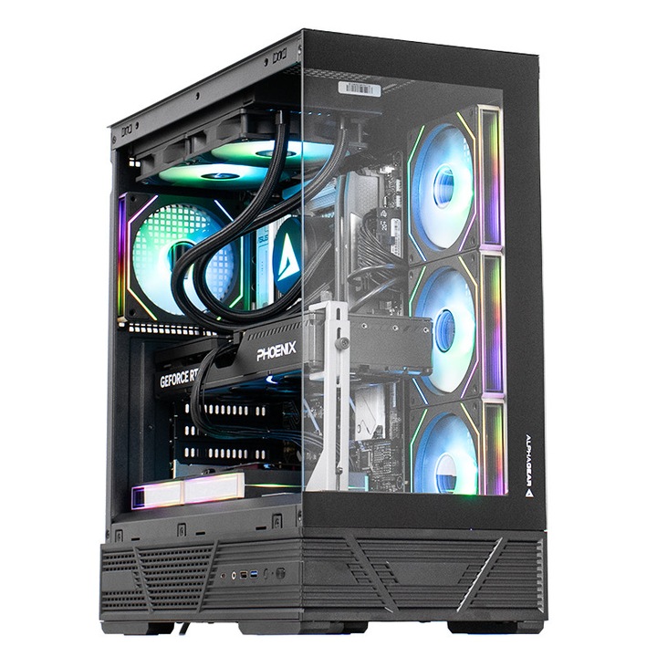 PC Gaming GREUCEANU Epic UltraPro, Intel Core Ultra 7 265F 2.4GHz, 32GB DDR5, 1TB SSD, RTX 5070 Ti 16GB GDDR7, Iluminare RGB