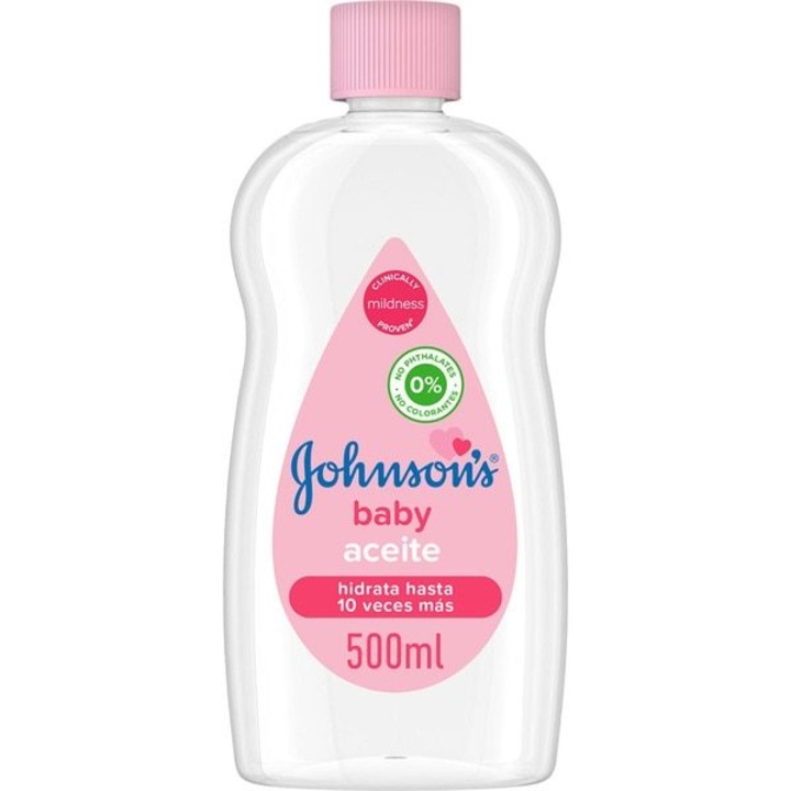 Johnson's Baby testolaj, 500 ml, rózsaszín