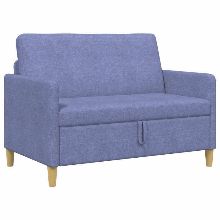Sofa cu Spatiu de Depozitare vidaXL, Albastru Jeans 122 x 78 x 87 cm