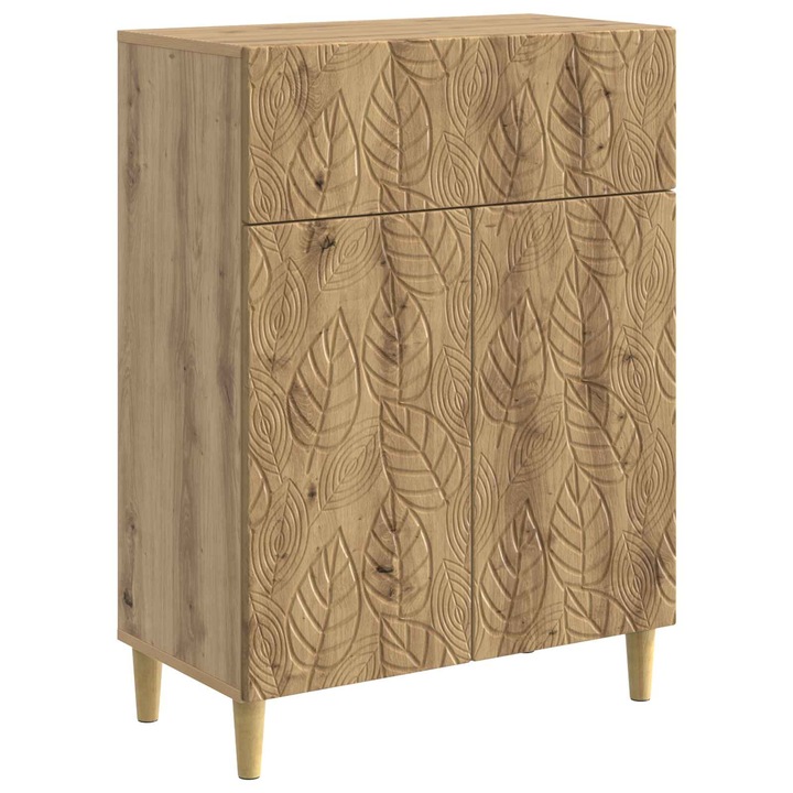 Bufet Stejar Artizanal 66 x 34 vidaXL, 5 x 90 cm Lemn prelucrat