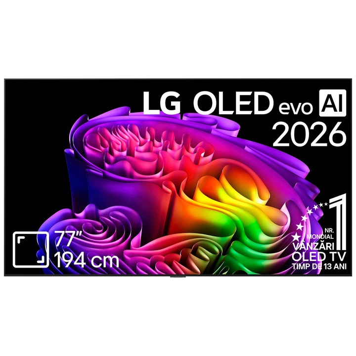 Televizor OLED Evo Smart LG OLED77G62LW, ULTRA HD 4K, HDR, 195 cm