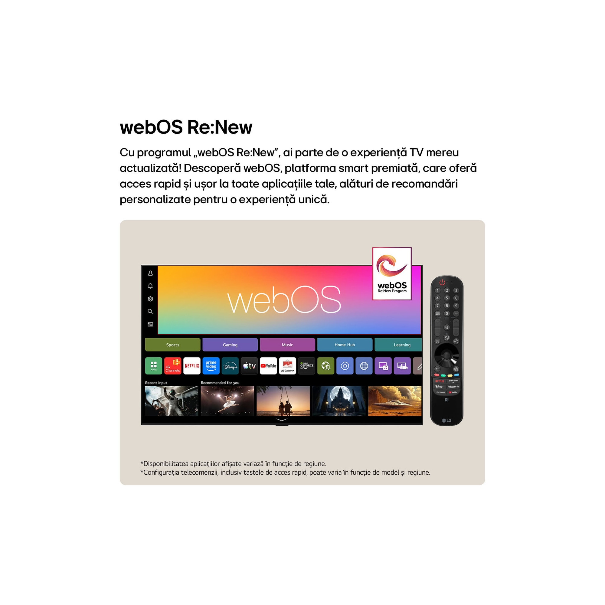 Televizor LG OLED Evo 77G62LW, 195 cm, Smart, 4k Ultra HD, 165 Hz, Clasa E (Model 2026)