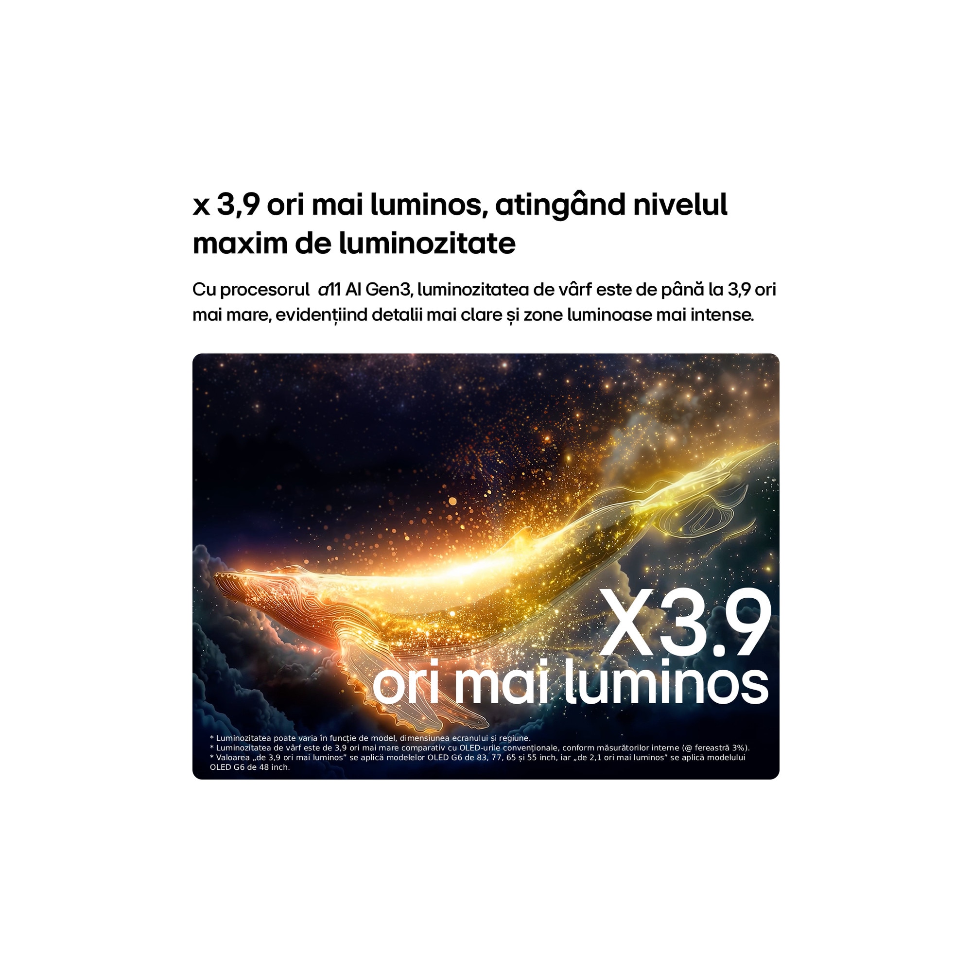 Televizor LG OLED Evo 77G62LW, 195 cm, Smart, 4k Ultra HD, 165 Hz, Clasa E (Model 2026)