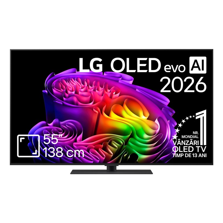 Televizor LG OLED Evo 55G63LS, 139 cm, Smart, 4k Ultra HD, Clasa E (Model 2026)