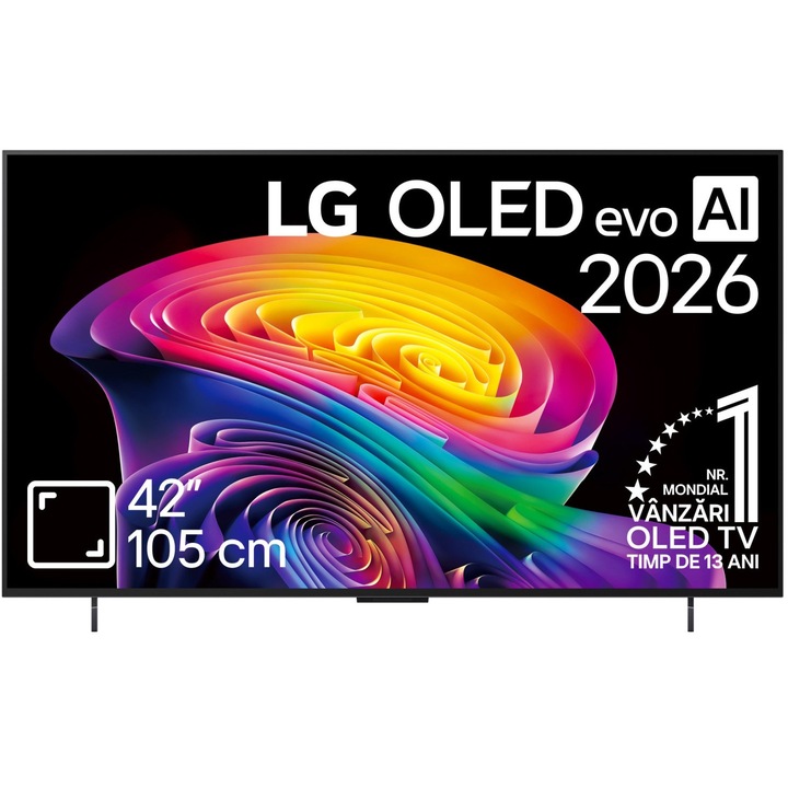 Televizor OLED Evo Smart LG OLED42C6ELB, ULTRA HD 4K, HDR, 105 cm