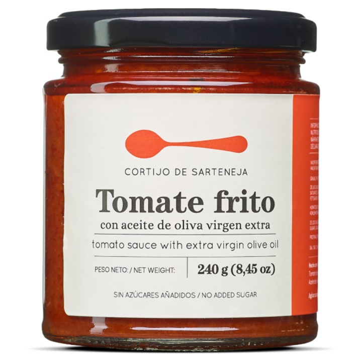 Sos Tomate Frito, sos de rosii prajite in ulei de masline extravirgin, sos gatit lent, Cortijo de Sarteneja 240g