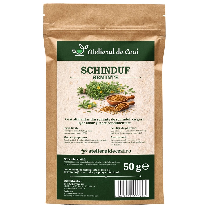 Ceai de fructe de schinduf Atelierul de Ceai, 50 g