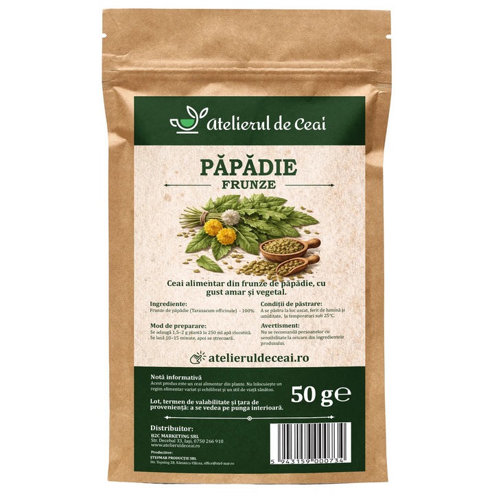 Ceai de frunze de papadie Atelierul de Ceai, 50 g