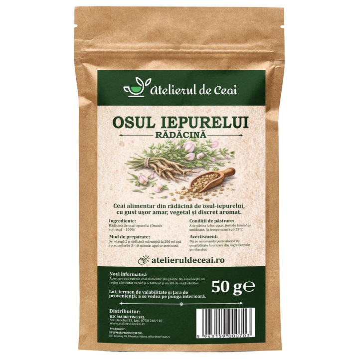 Ceai de radacina de osul-iepurelui Atelierul de Ceai, 50 g
