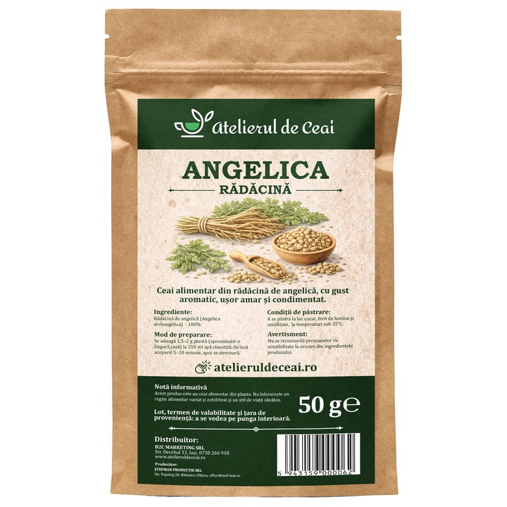 Ceai de radacina de angelica Atelierul de Ceai, 50 g