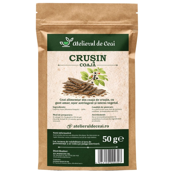 Ceai de coaja de crusin Atelierul de Ceai, 50 g