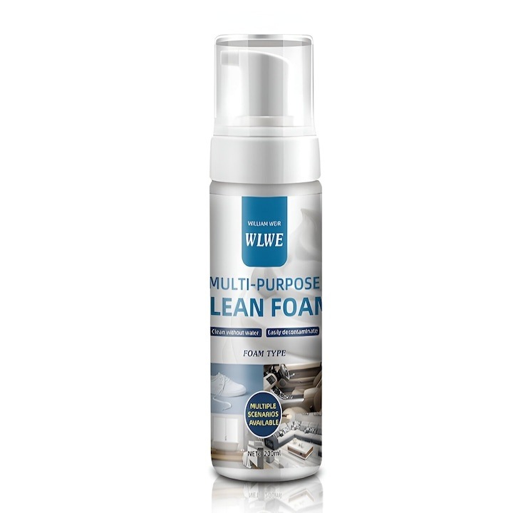 Habtisztító és ápoló oldat lábbelikhez, több felületre használható spray, zsíroldó és UV-védelem, 200 ml