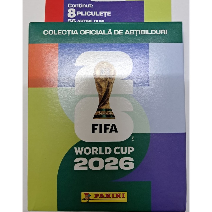 Joc de carti - Ecoblister Fifa World Cup 2026, cutie cartonata cu 56 abtibilduri - Panini