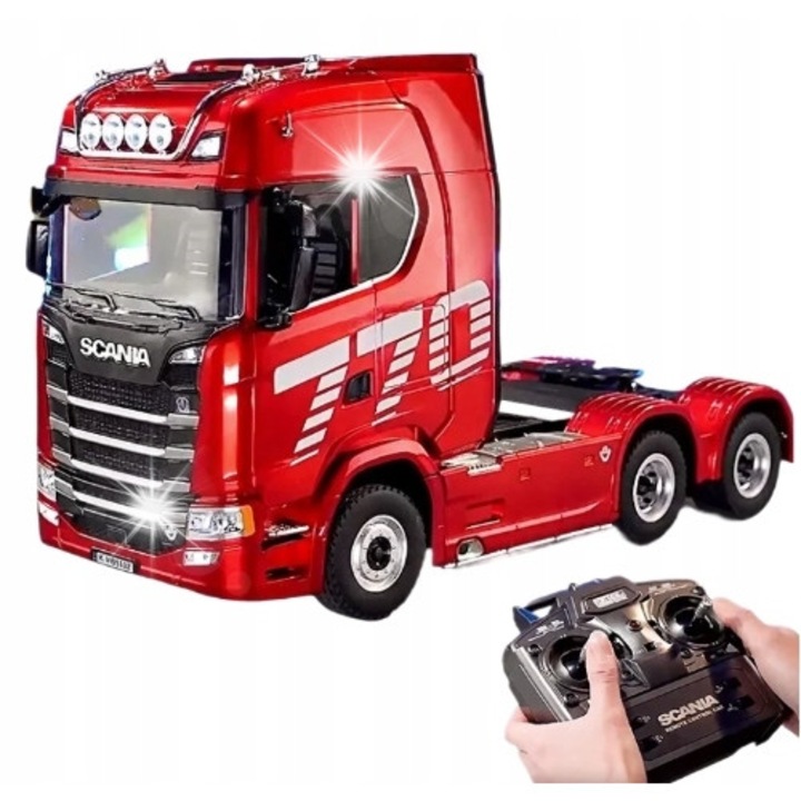 CAMION TIR CAP TRACTOR Huina 1501 CU LUMINI TELECOMANDAT RC