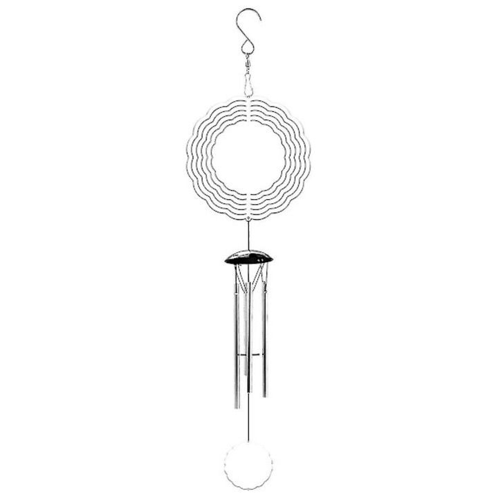 Spinner vant sublimare, aluminiu, alb, 52x15cm
