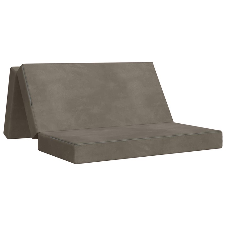 vidaXL Összecsukható kanapéágy 160 x 67 x 45 cm Világosszürke 900280