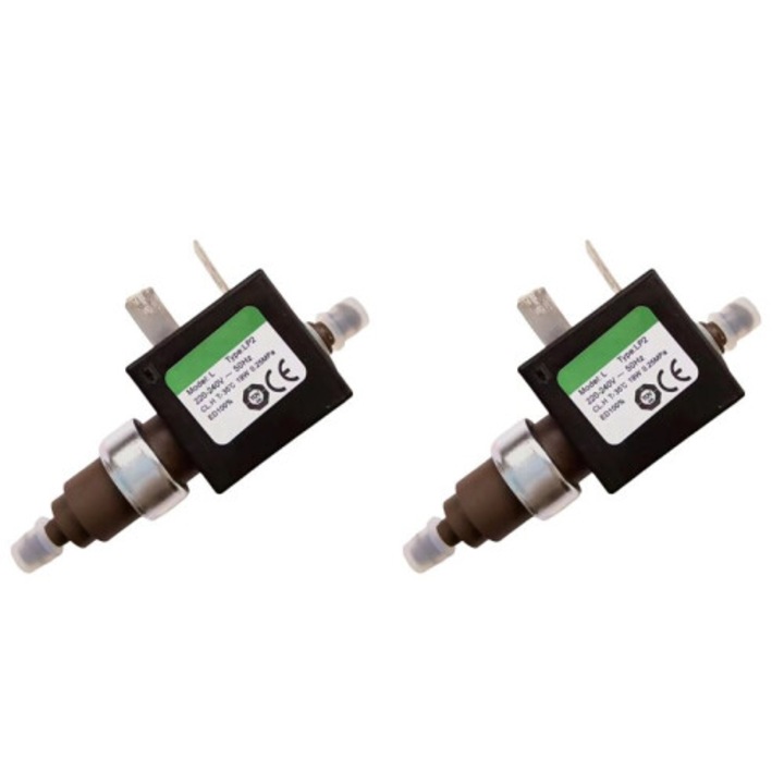Pompe apa electromagnetice 220V 19W set 2 bucati, control flux, dimensiuni mici