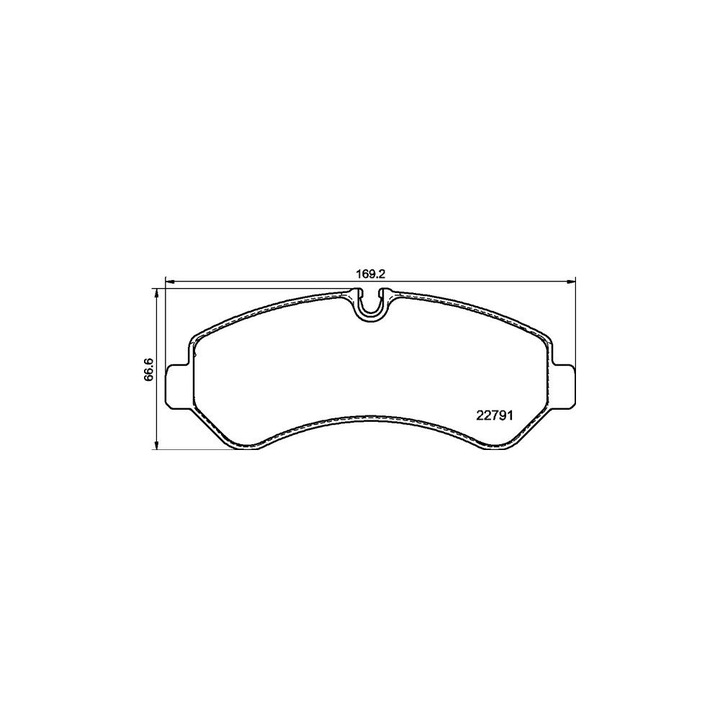 Комплект спирачни накладки BREMBO Код P 50 150